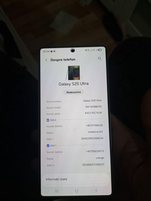 Vand Samsung s25 ultra in stare buna