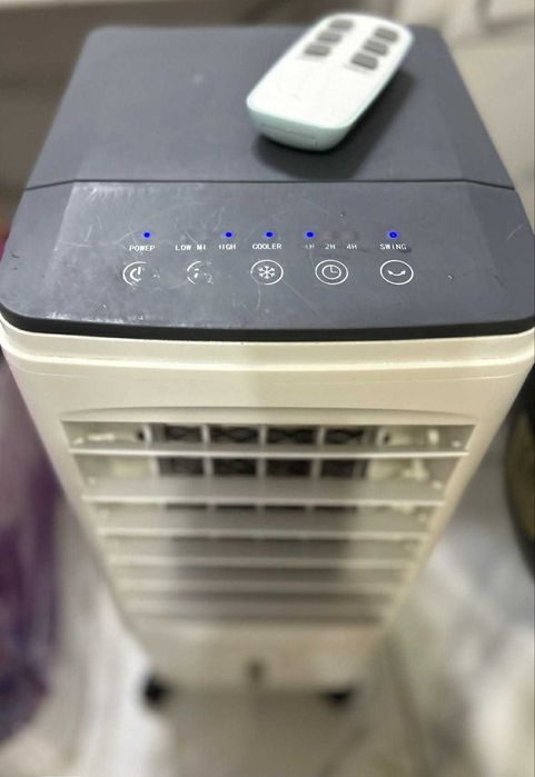 Мощен мобилен охладител, овлажнител, пречиствател за въздух