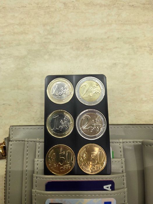 Emergency wallet Card-карта за евро монети