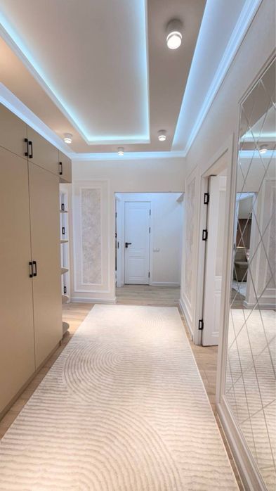 5 кв. Чиланзар.  3в4 kомн.  Евро квартира 80m2