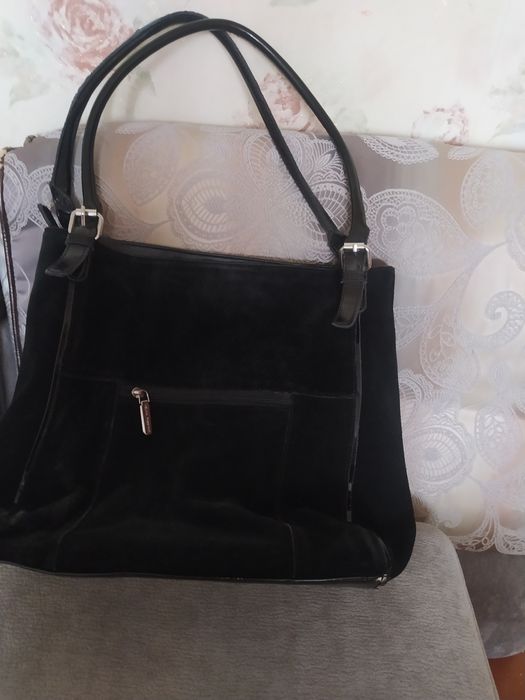 Продам сумка замша