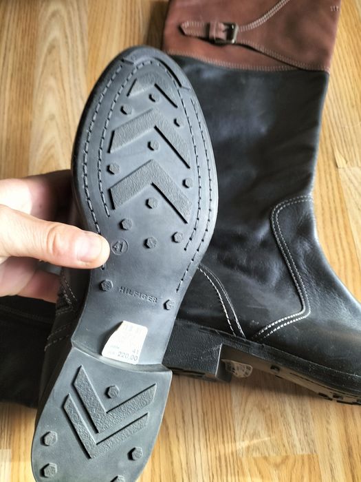 Cizme- cizme. piele Tommy Hilfiger noi