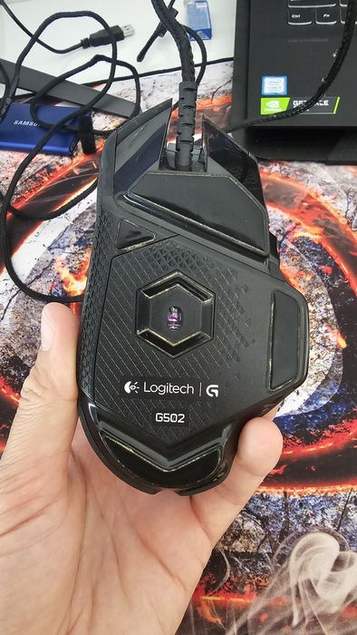 Mouse Gaming Logitech G502 RGB cu fir împletit