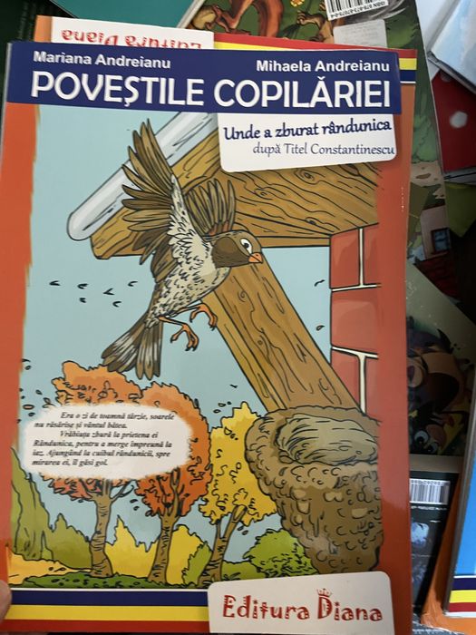 Diferite carti pentru copii in stil evantai