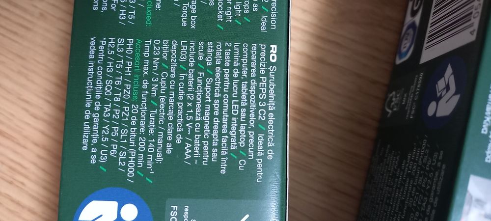 Surubelnita electrica cu precizie 20bituri,sigilata