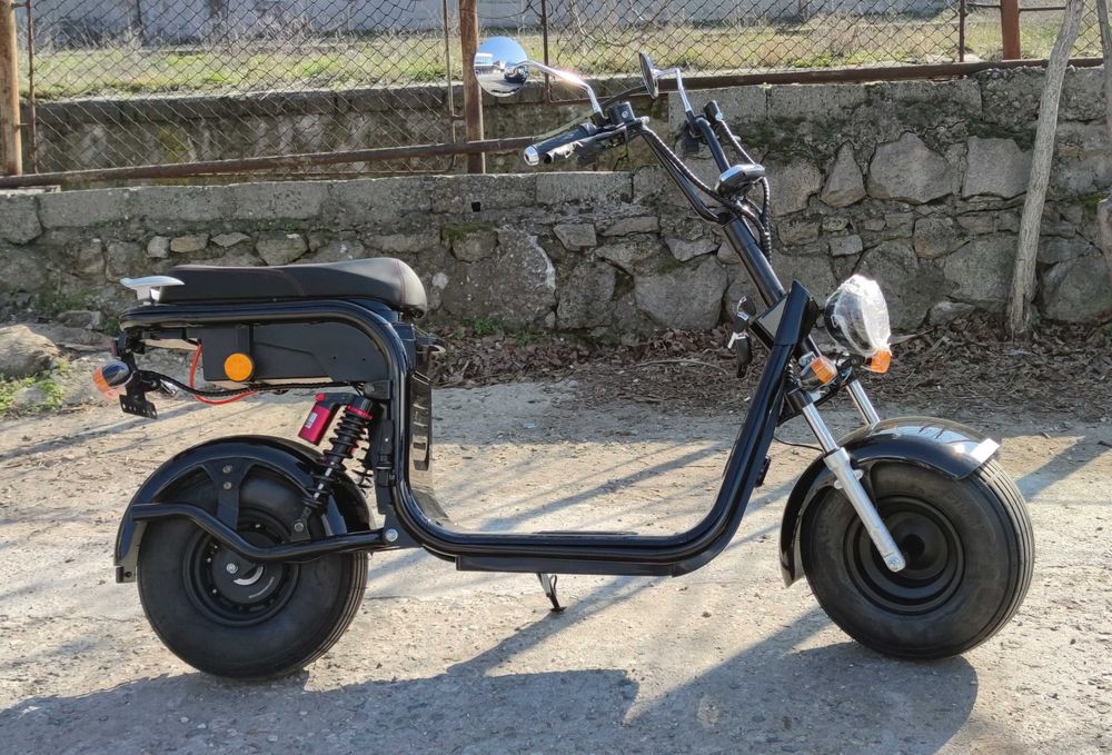 Електрически скутер EcoWay Чопър HR8-1 12A/h батерия черен