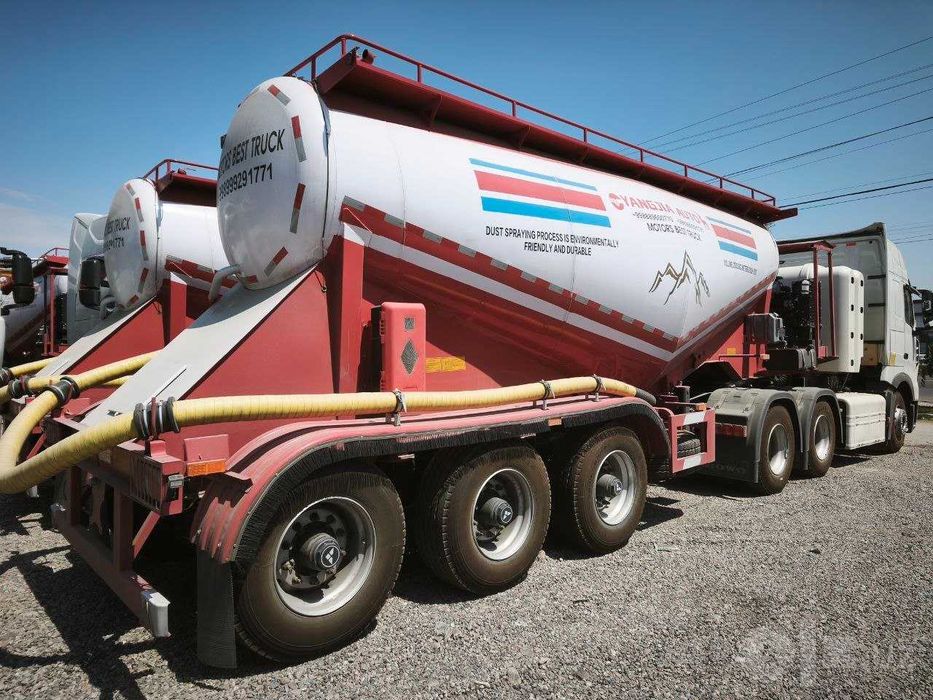 HOWO T7H 6×4 CNG седель тягач + Цементовоз п/п 20 м³  Комплект тайёр