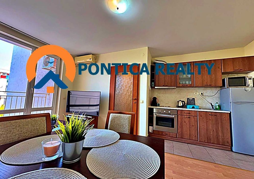 Двустаен апартамент в голям комплекс в Слънчев Бряг