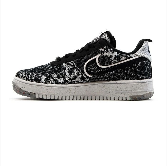 Nike AF1 Crater Flyknit NN GS, Sintetic, Negru/Alb, 40EU