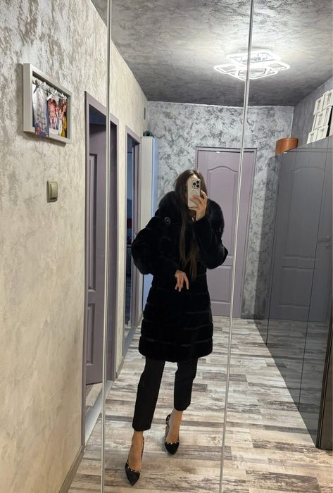 Blana naturala noua vizon cu mouton