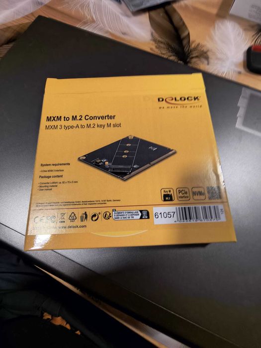 MXM to NVMe adaptor de la Delock