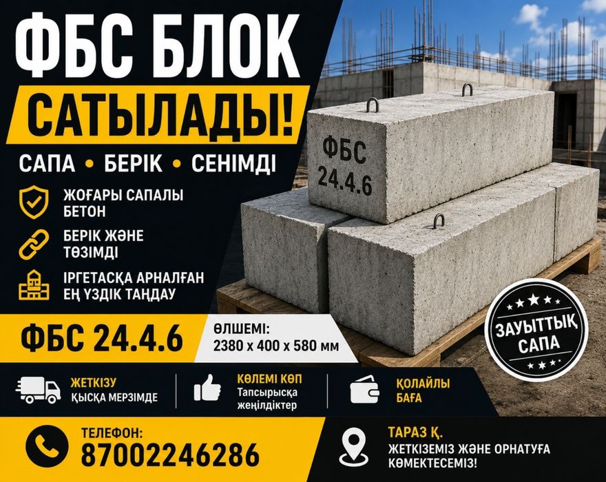 Фундаментные блоки Фбс