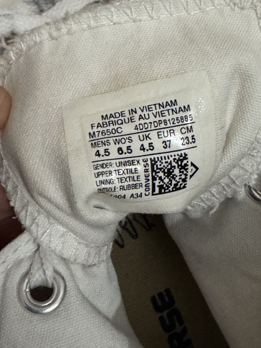 Converse Chuck Taylor 37 Alb / Unisex – Stare Foarte Bună