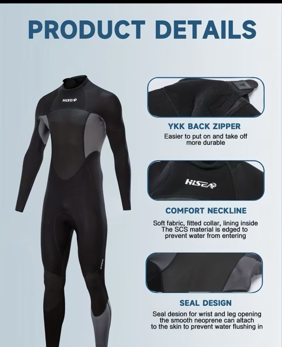 Costum neopren 1.5 mm.protectie piept surfing.snorkeling.