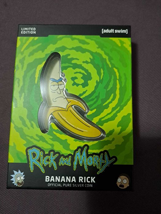 Редки сребърни монети от 1 унция - Рик и Морти и Мандалориан