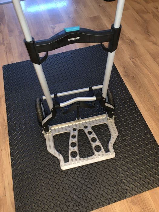 Cărucior transport pliabil Wolfcraft (model mare) – robust, ca nou!