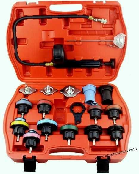 Тестер за проверка в охладителната система 18 части комплект