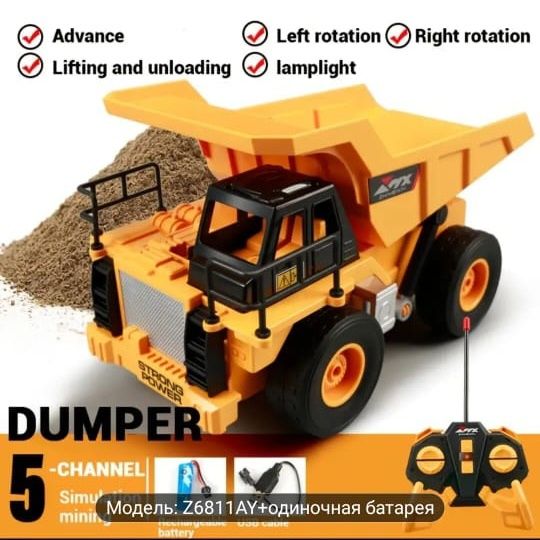 Радиоуправляемая машина самосвал