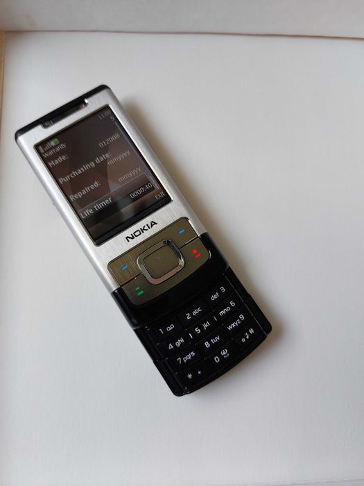 Nokia 6500 slide argint decodat orig Ungary stare f buna putin utiliza