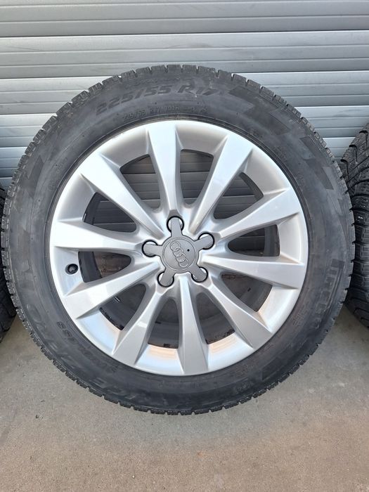 jante Audi originale  pe 17 pt  A4,A5 A6,A7 cu anvelope iarna.