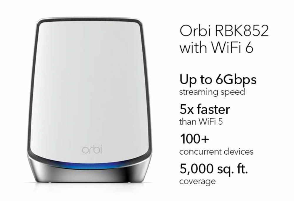 NETGEAR Orbi Wi-Fi 6 AX6000 RBK852 Router Bucuresti Sectorul 6 • OLX.ro
