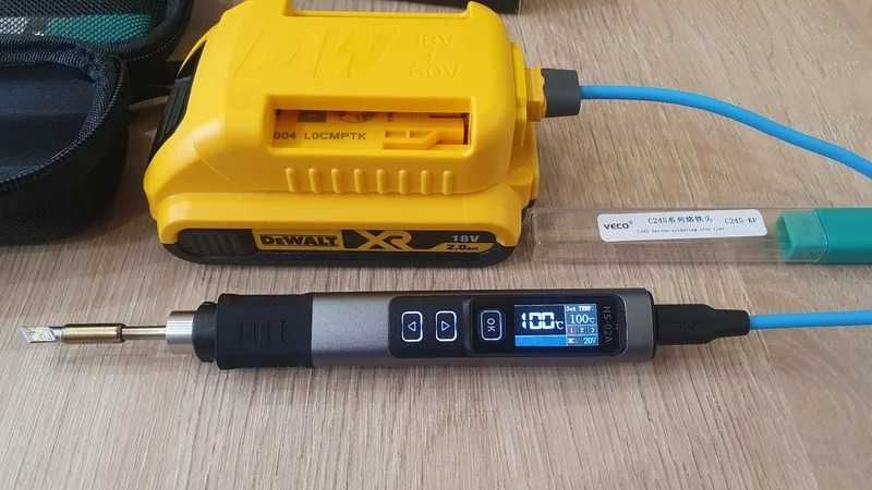 Портативный паяльник "FNIRSI" HS-02 HS02A PD 100 Вт