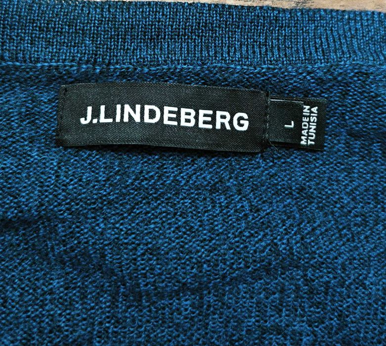 J Lindeberg 100 Мериносова вълна Мъжки пуловер размер L