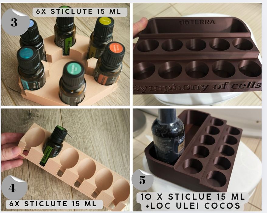Suport plastic uleiuri esentiale doTERRA 3D print