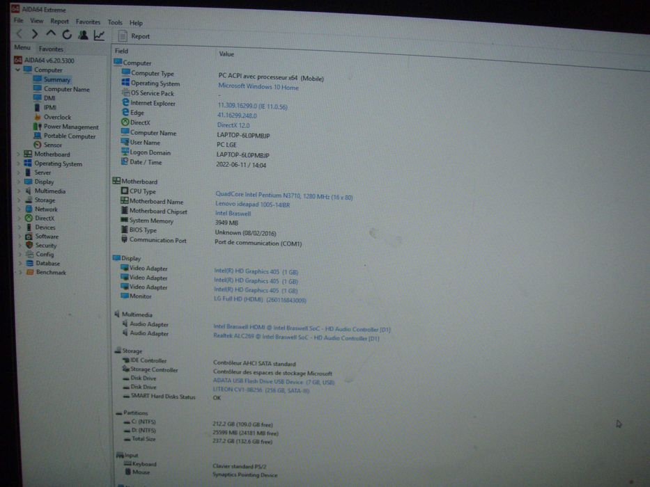 Dezmembrez Lenovo Ideapad 100s-14IBR Intel Pentium N3710 1.3Ghz