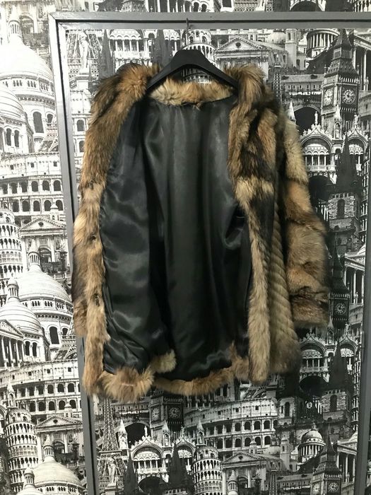 Палто от енот (миеща мечка), естествен косъм!