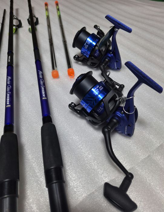 Set 2 lansete Saimino TFD 5 Feeder 3.90m 60-180g + 2 WindBlade R28- 60