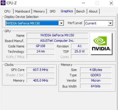 Laptop Asus Intel i7-8550U