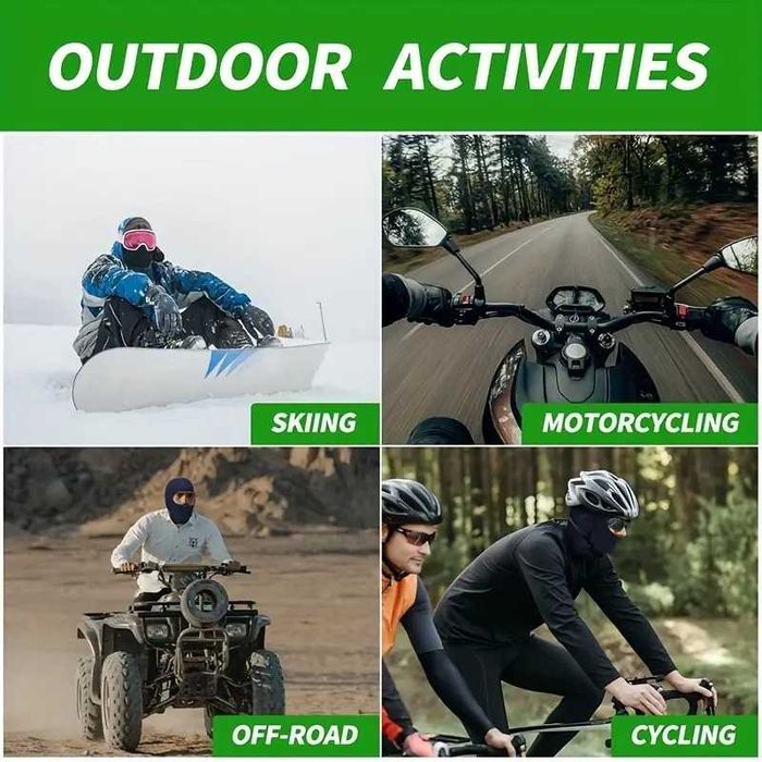 Cagula Moto, Unisex, Material elastic, respirabil, Marime universala