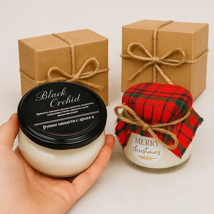 Ръчно приготвени масажни свещи