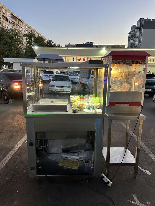 Joxori va popkorn aparat sotiladi