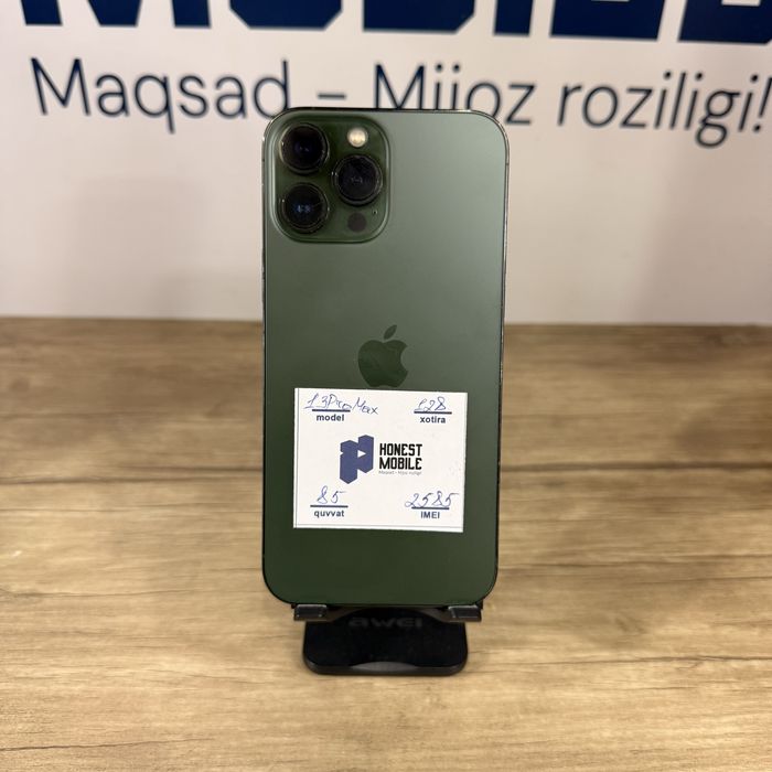 iPhone 13 Pro Max 85% green