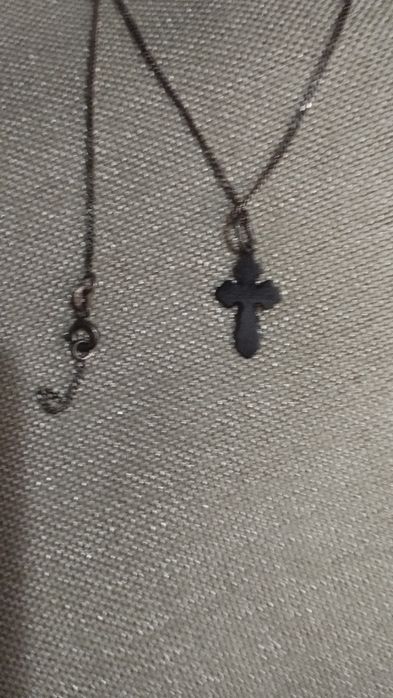 Серебро Крестик и цепочка