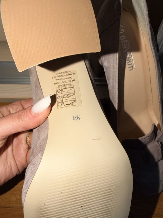 Pantofi Benvenuti piele nr 38