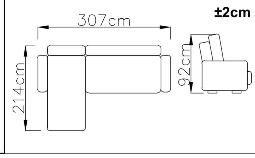 Canapea modulară extensibilă cu ladă – stare foarte bună