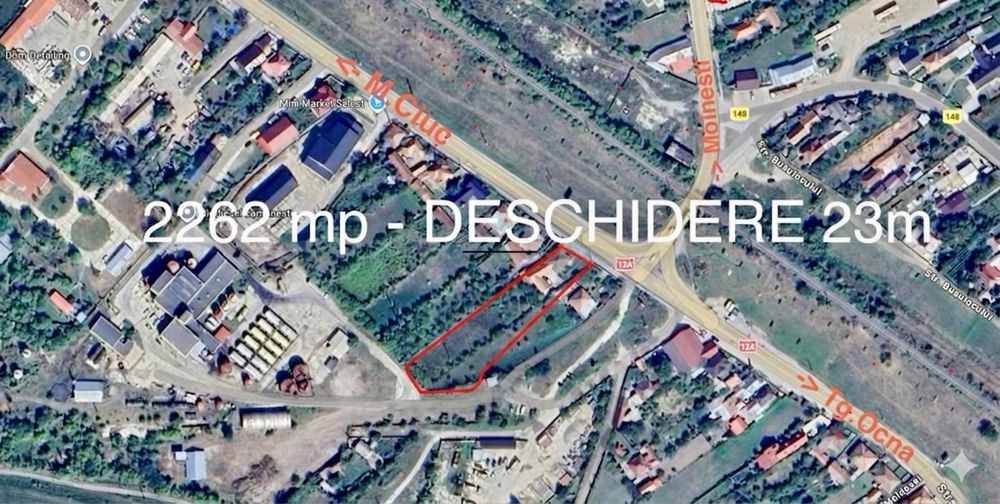 Casă din cărămidă + Teren generos 2.262 mp (Intravilan) – Deschidere 23m la DN12A (Strada Moldovei)