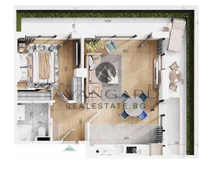 Продава се Двустаен апартамент в Пловдив, Тракия - 100 кв.м за 1330 €/кв.м - Снимка #3