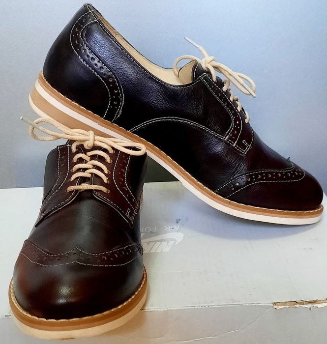 Туфли ботинки, Unichel, кожаные, размер 36-37