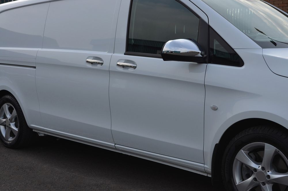 Set 2 capace oglinda cromate din plastic Mercedes Vito W447 2015-2023