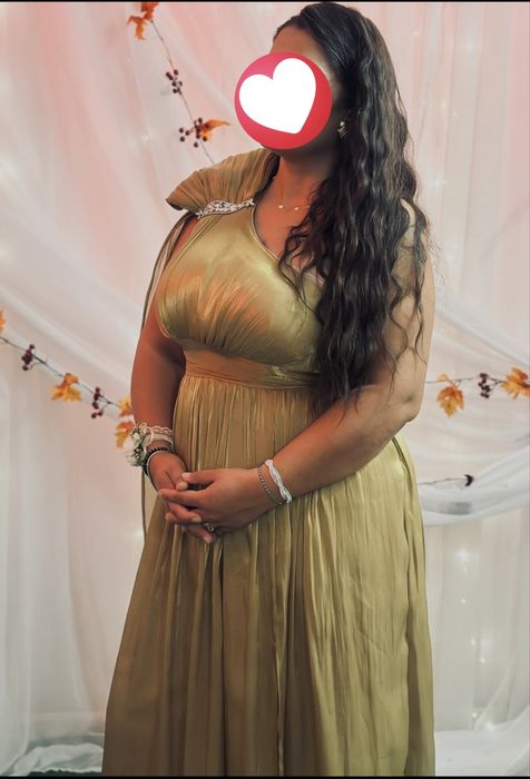 Rochie gold pentru evenimente nunti/botez