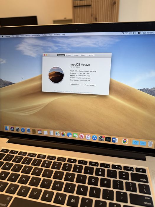 Macbook Pro- Retina, 15 inch ,2014