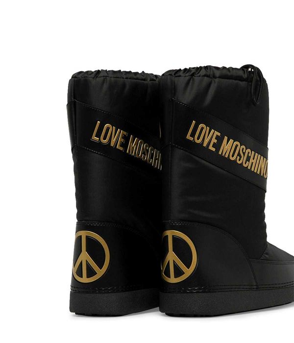 %ПРОМО%до 31.01!LOVE MOSCHINO № 37 & 38 – Дамски апрески с лого "GOLD