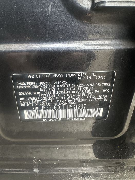 Субаро форестер на запчасти