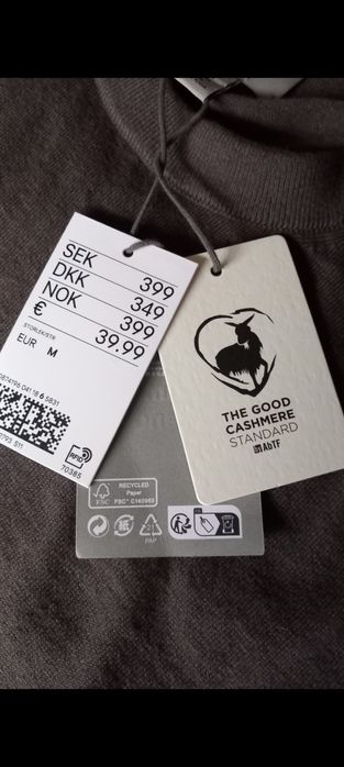 Scotch&Soda, H&M M мъжка блуза пуловер с кашмир