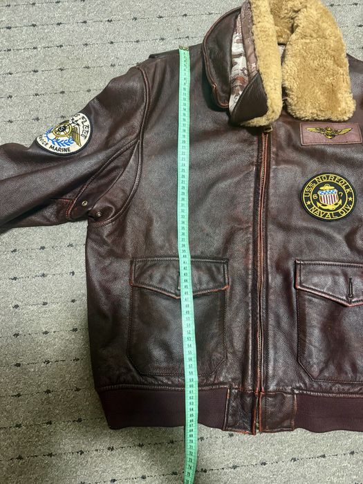 Geacă piele aviator