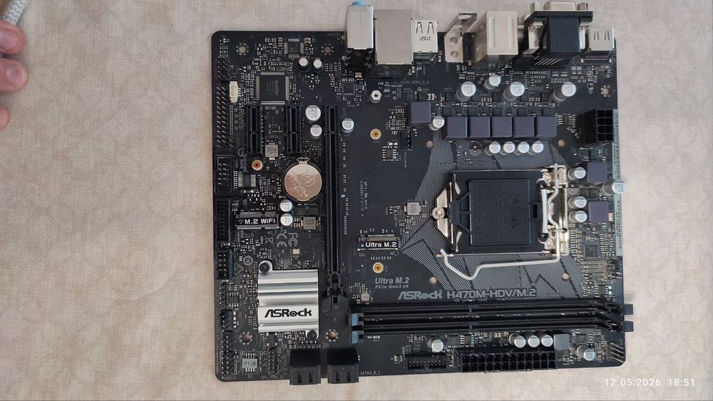 Дънна платка ASRock H470M-HDV/M.2 LGA 1200
